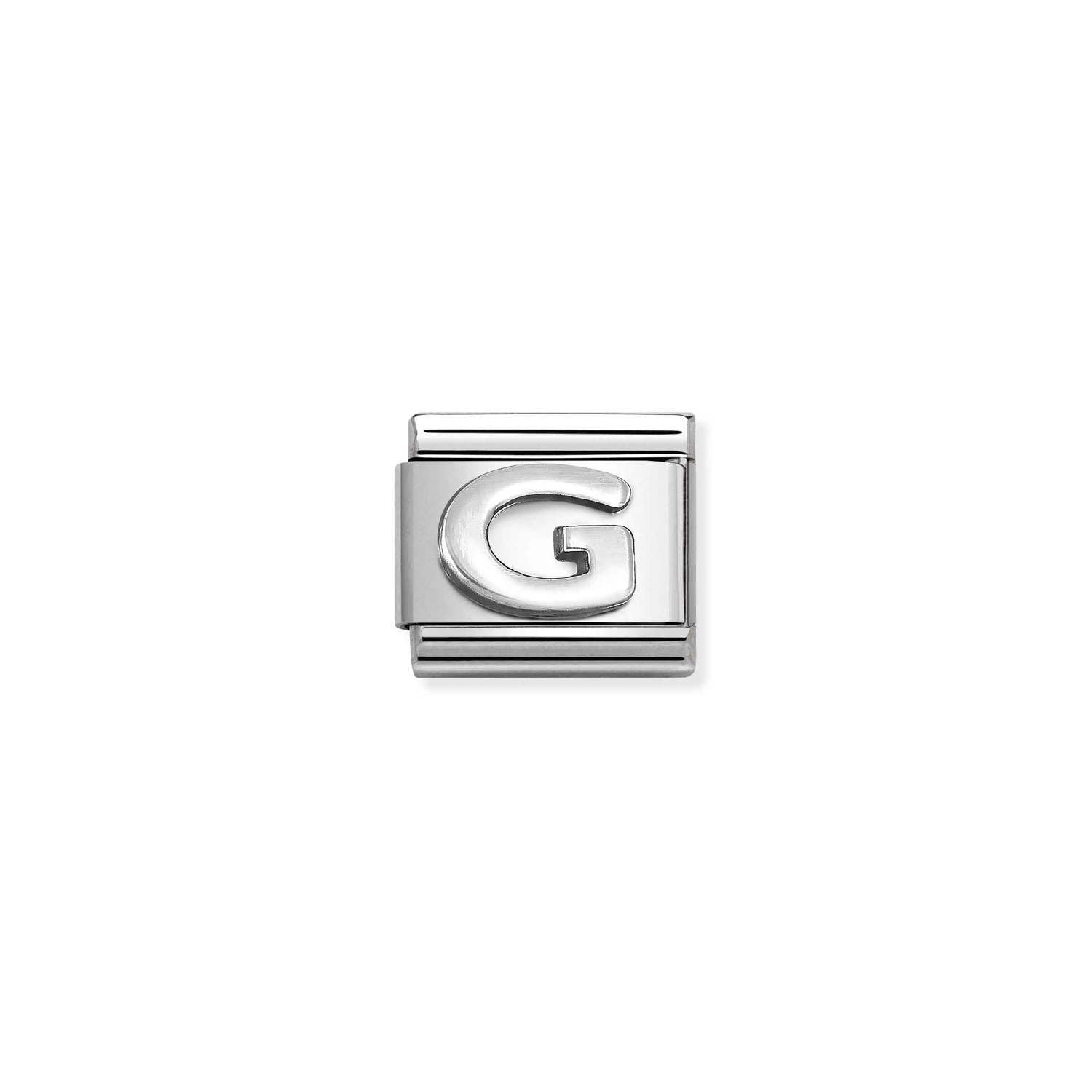 Nomination Classic oxidized LETTERS in Silver G Charm
