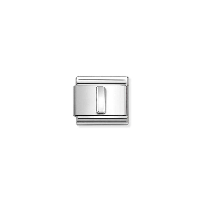 Nomination Classic oxidized LETTERS in Silver I Charm
