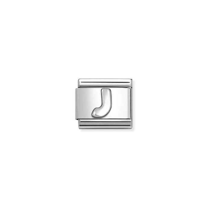 Nomination Classic oxidized LETTERS in Silver J Charm