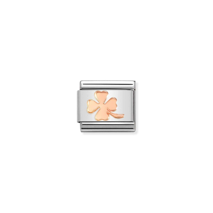 Nomination Classic SYMBOLS 9ct Rose Gold Four-leaf clover Charm