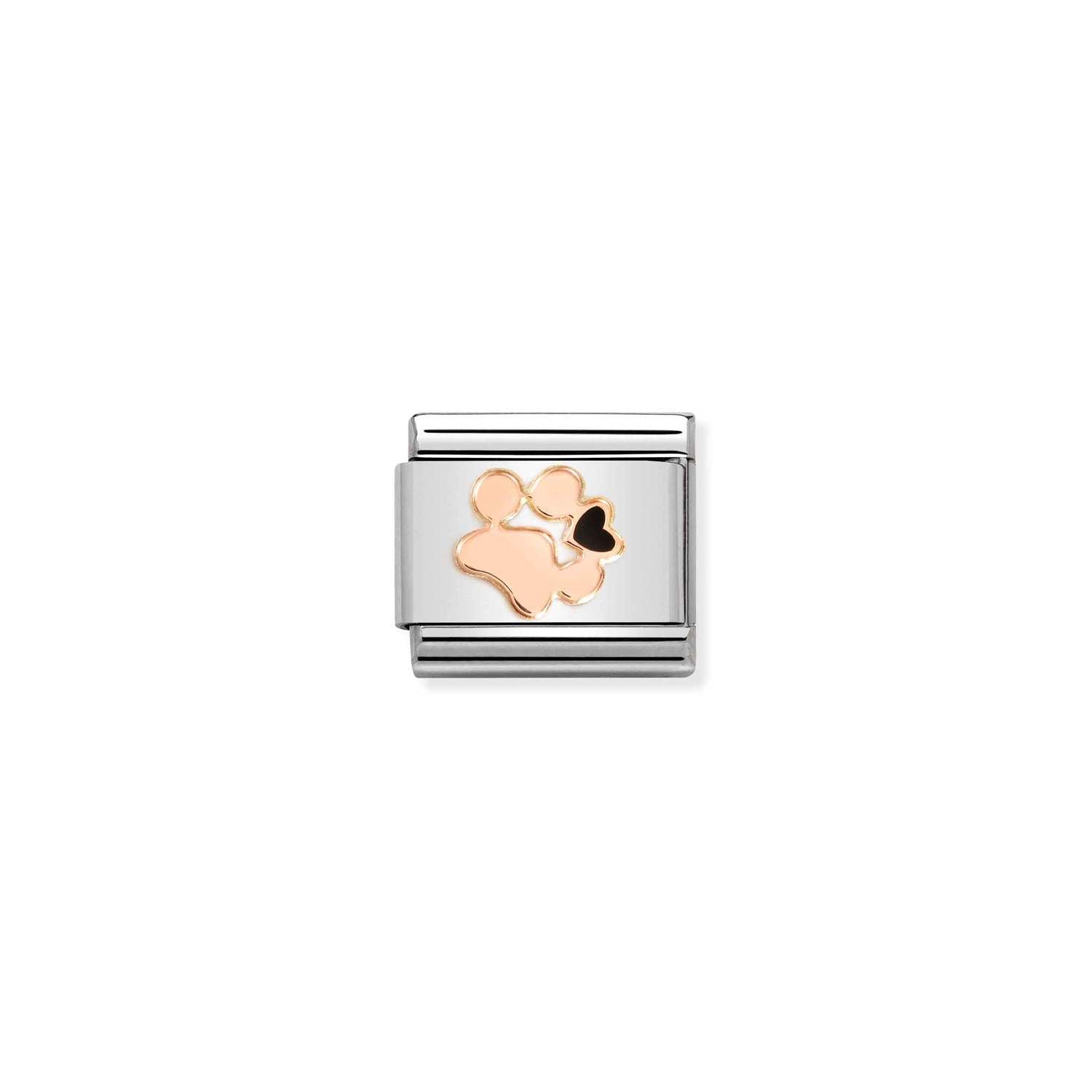 Nomination Classic SYMBOLS 9ct Rose Gold Dog pawprint Charm