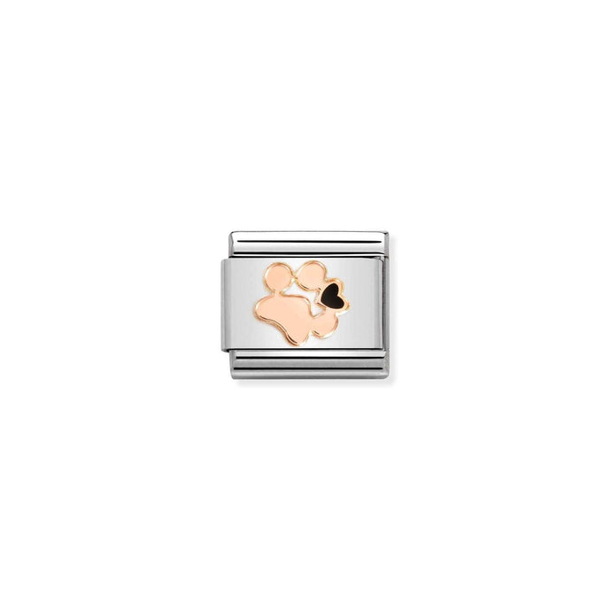 Nomination Classic SYMBOLS 9ct Rose Gold Dog pawprint Charm