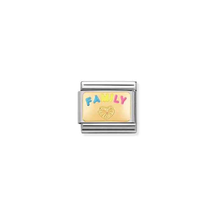 Nomination Classic Gold FAMILY plate Charm