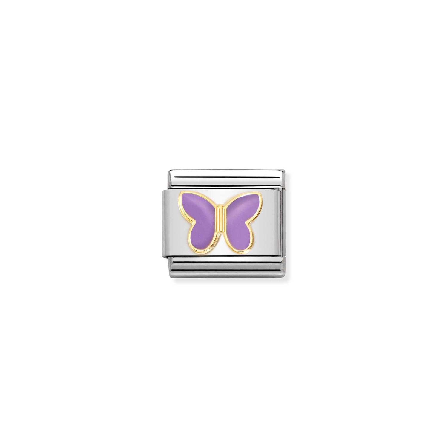 Nomination Classic Gold LILAC butterfly Charm