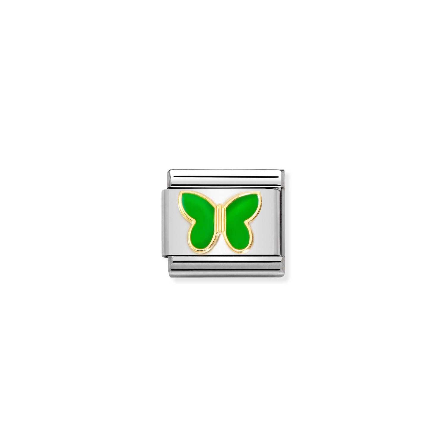 Nomination Classic Gold GREEN APPLE butterfly Charm