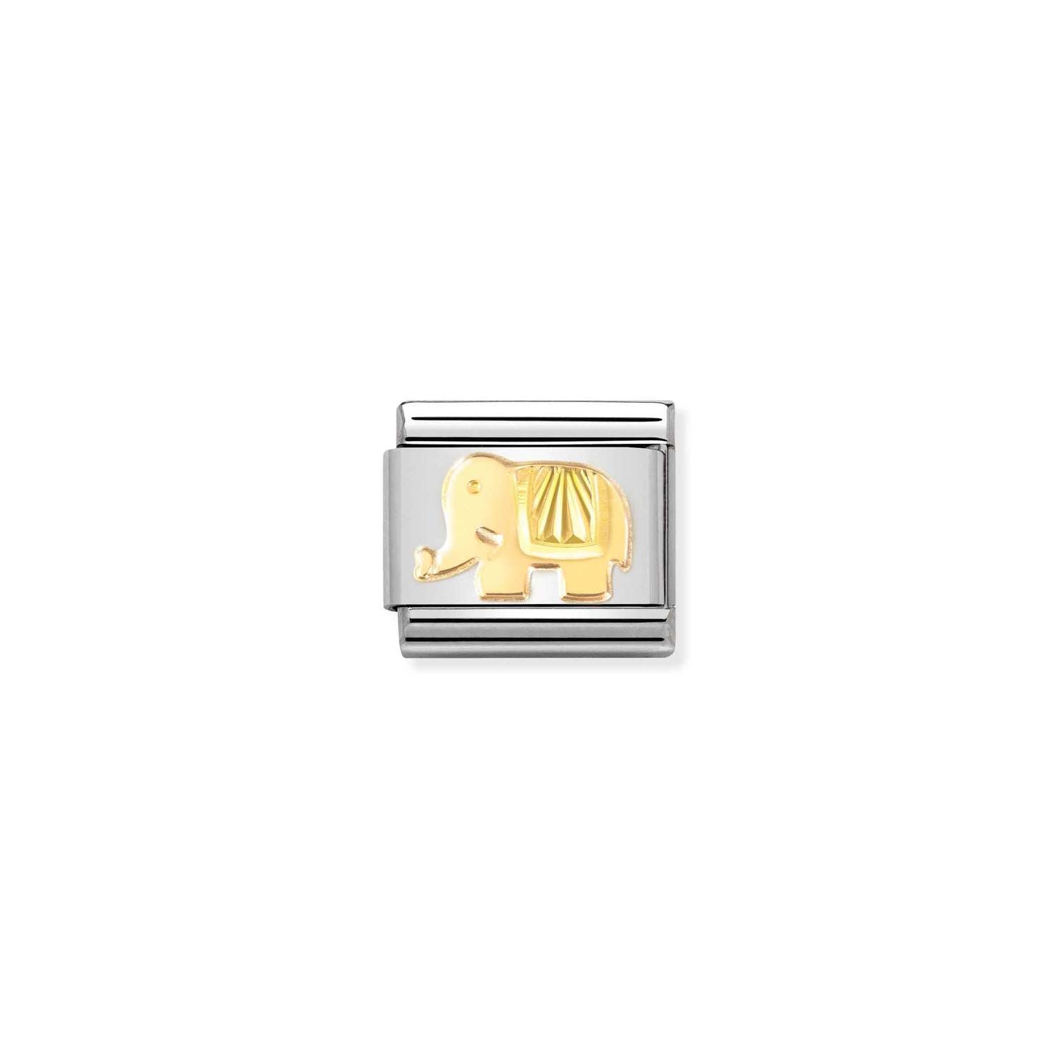 Nomination Classic Gold Diamond-coated Elephant Charm