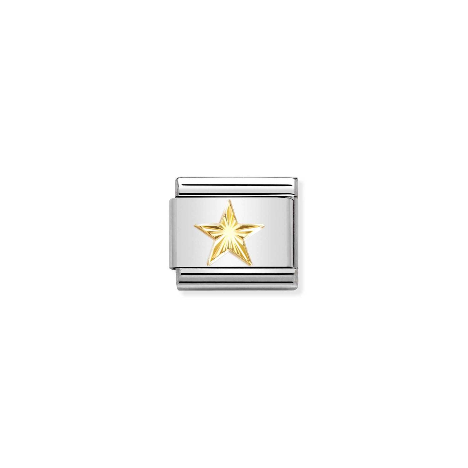 Nomination Classic Gold Diamond-coated Star Charm
