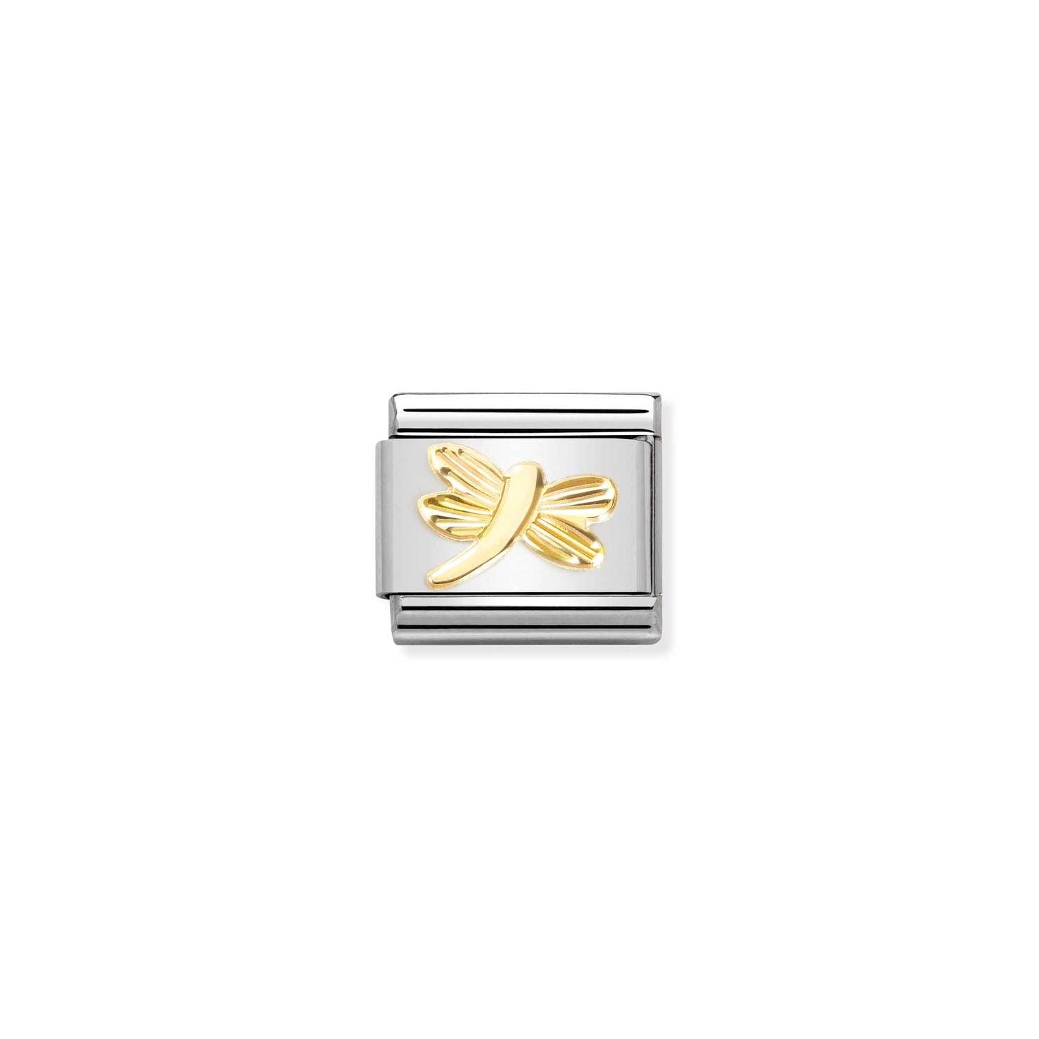 Nomination Classic Gold Diamond-coated Dragonfly Charm