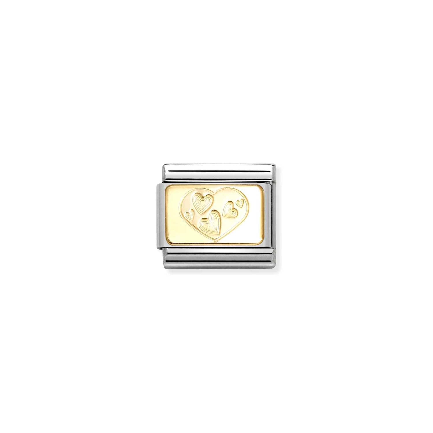 Nomination Classic Gold CUSTOM Multi-hearted heart Charm