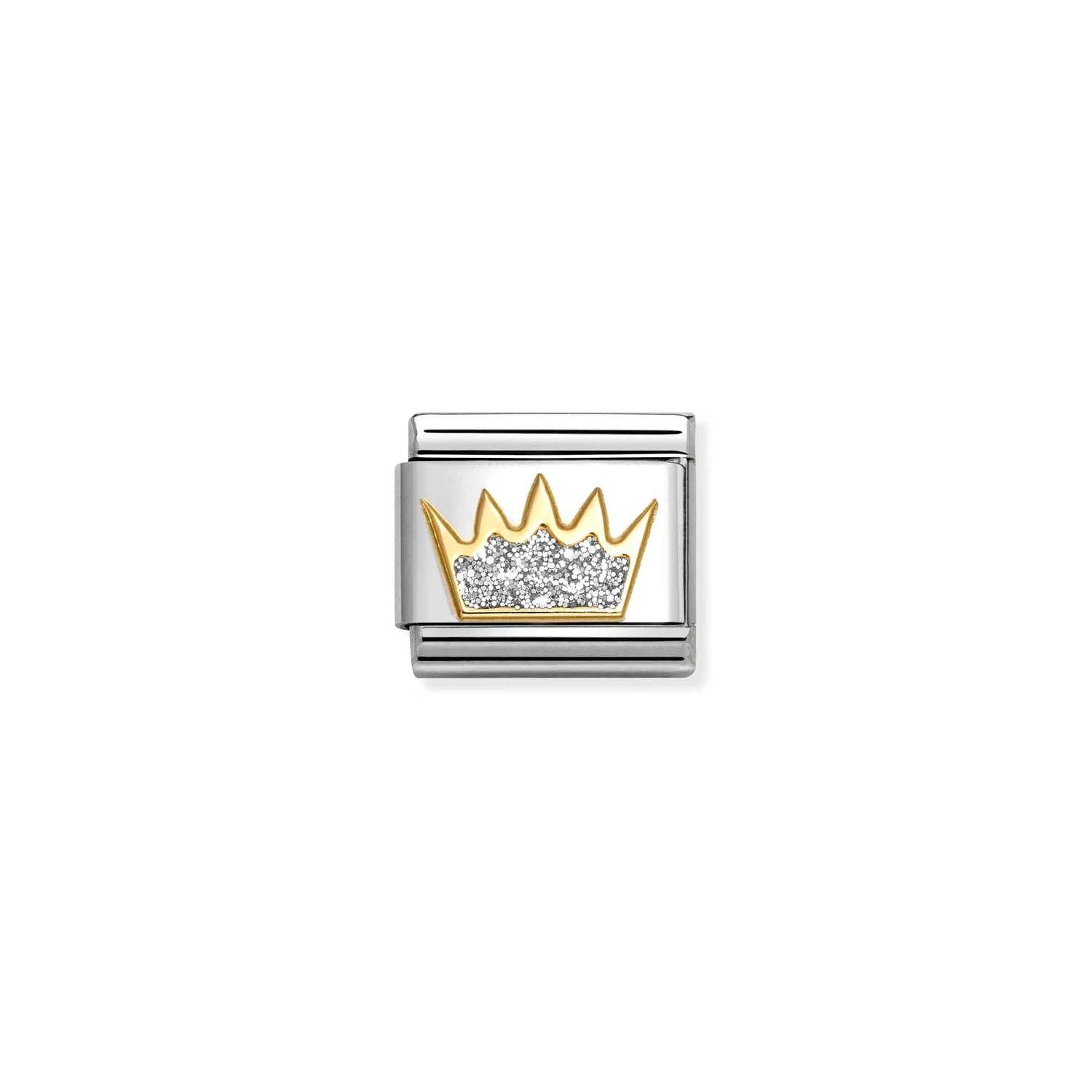 Nomination Classic Gold SILVER crown Charm