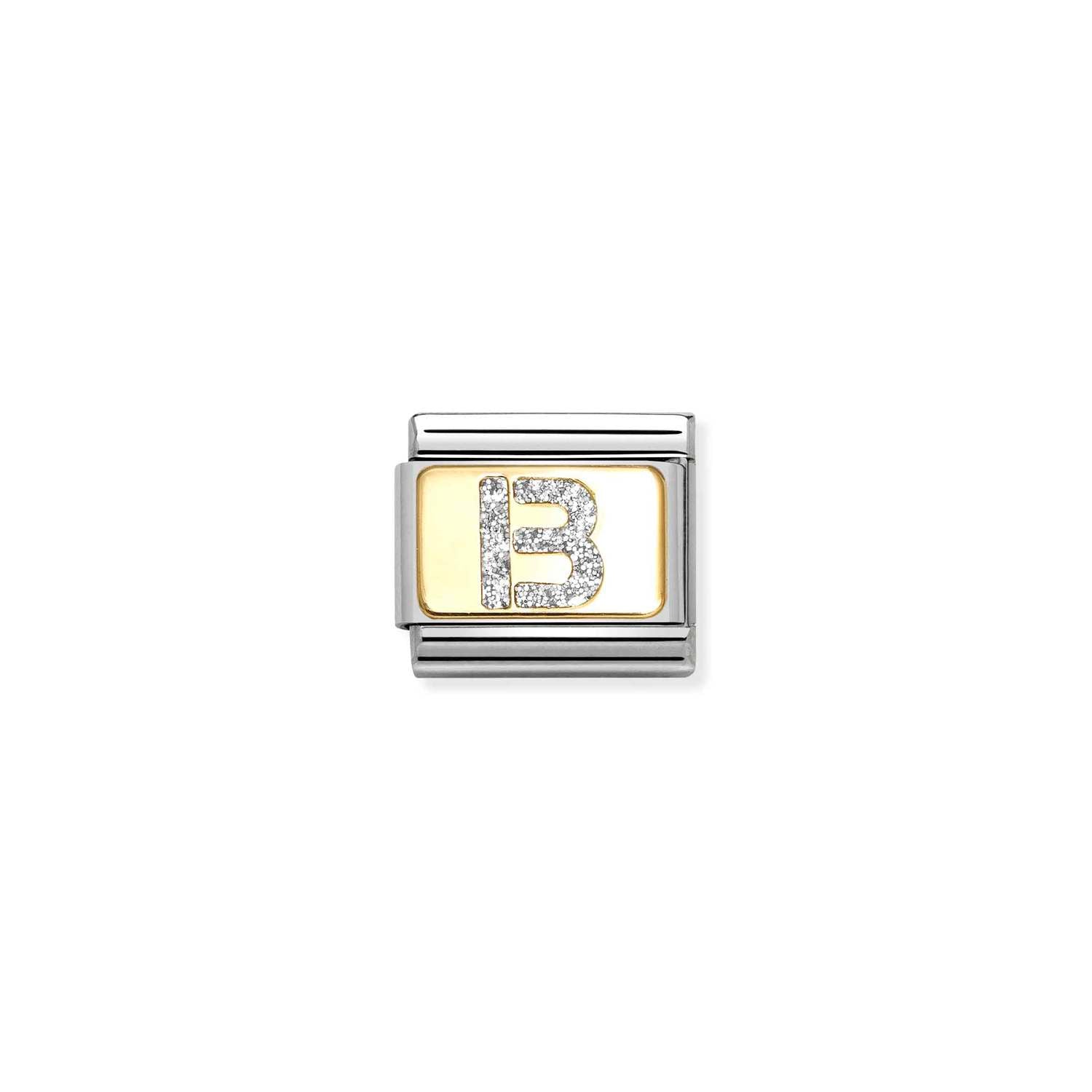 Nomination Classic GLITTER LETTER Gold B Charm
