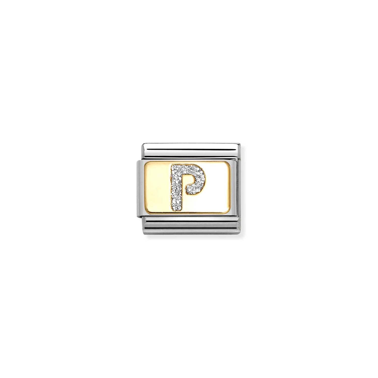 Nomination Classic GLITTER LETTER Gold P Charm