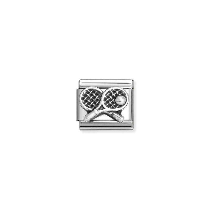 Nomination Classic OXIDIZED SYMBOLS in Silver Tennis racket Charm