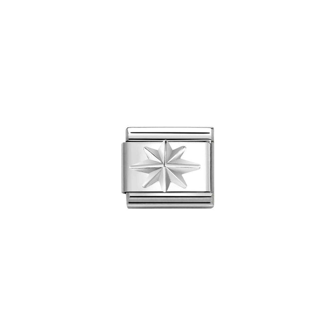 Nomination Classic SYMBOLS in Silver Wind rose Charm