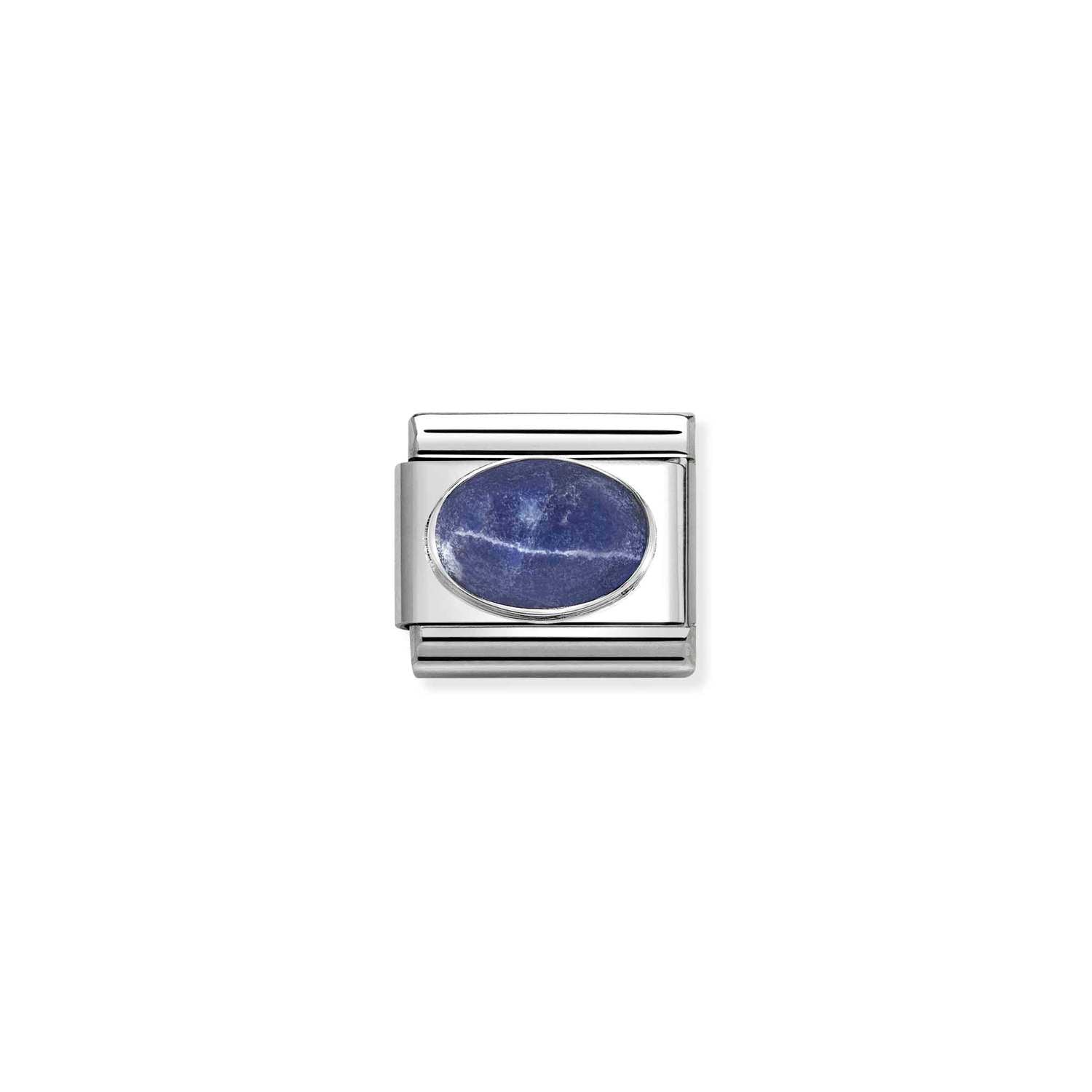 Nomination Classic HARD STONES Silver SODALITE MAT Charm
