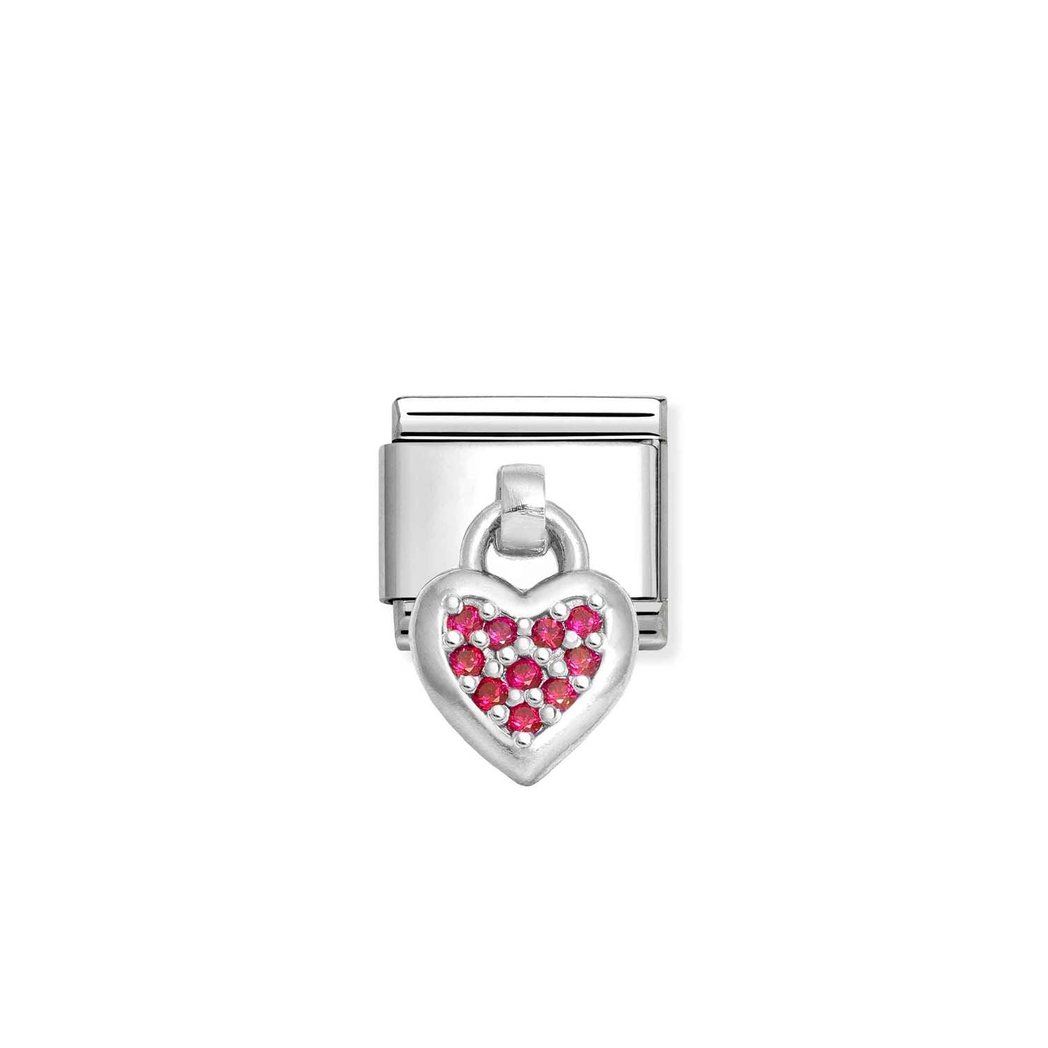 Nomination Classic CHARMS stainless Silver Red heart Charm