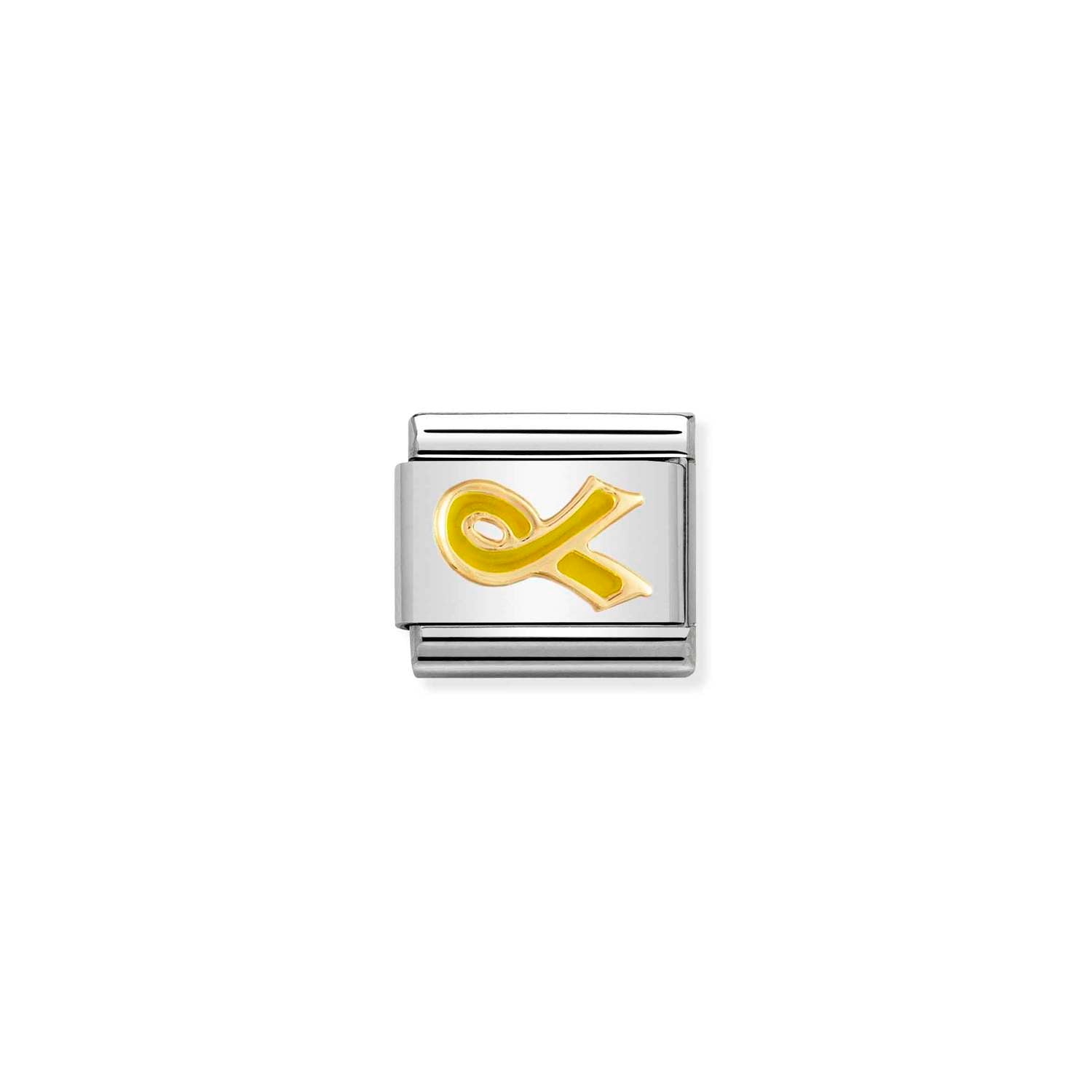 Nomination Classic Gold YELLOW bow Charm