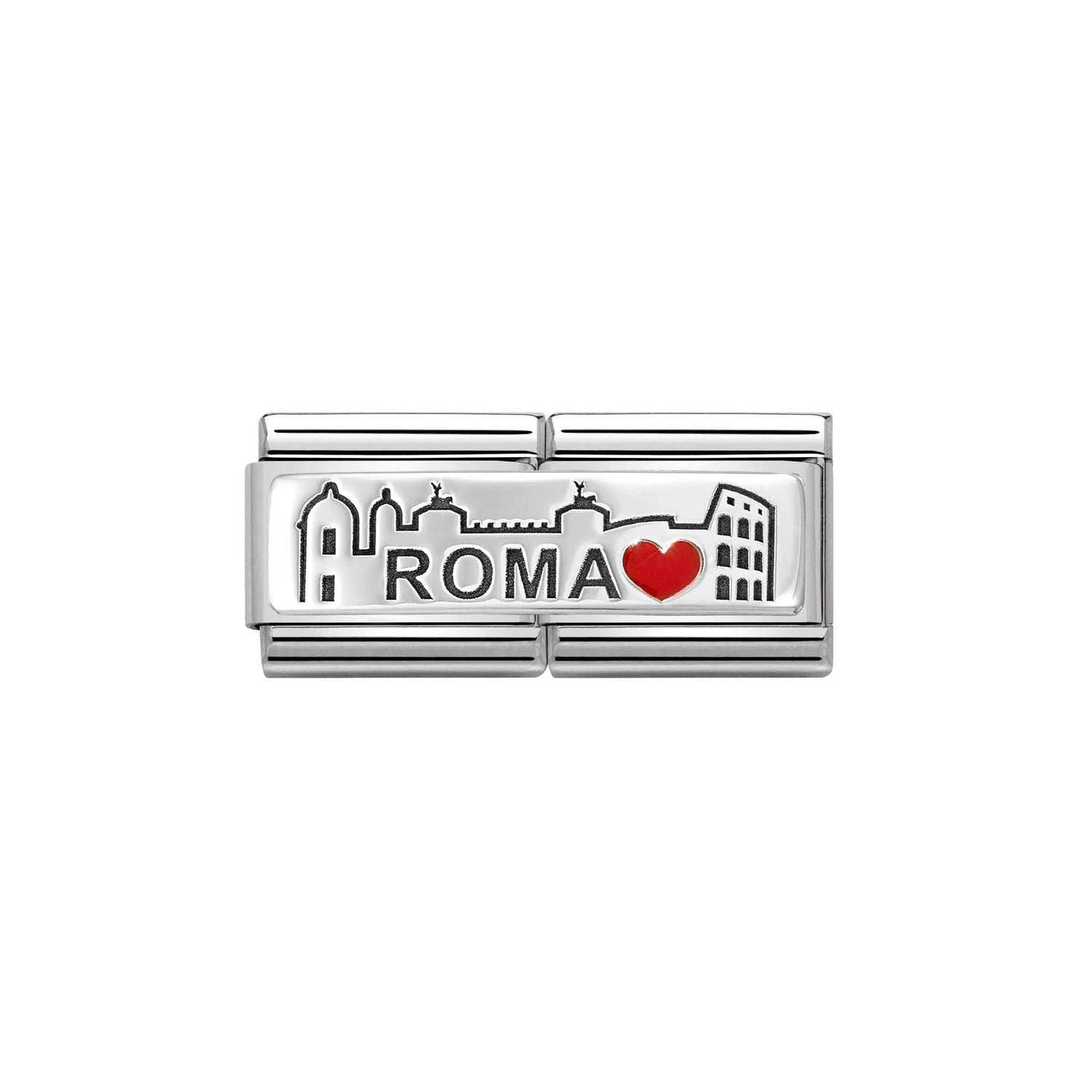 Nomination DOUBLE Classic SYMBOLS Silver Roma Charm