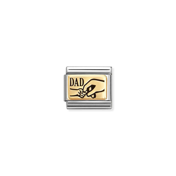 Nomination Classic Gold Dad hand Charm
