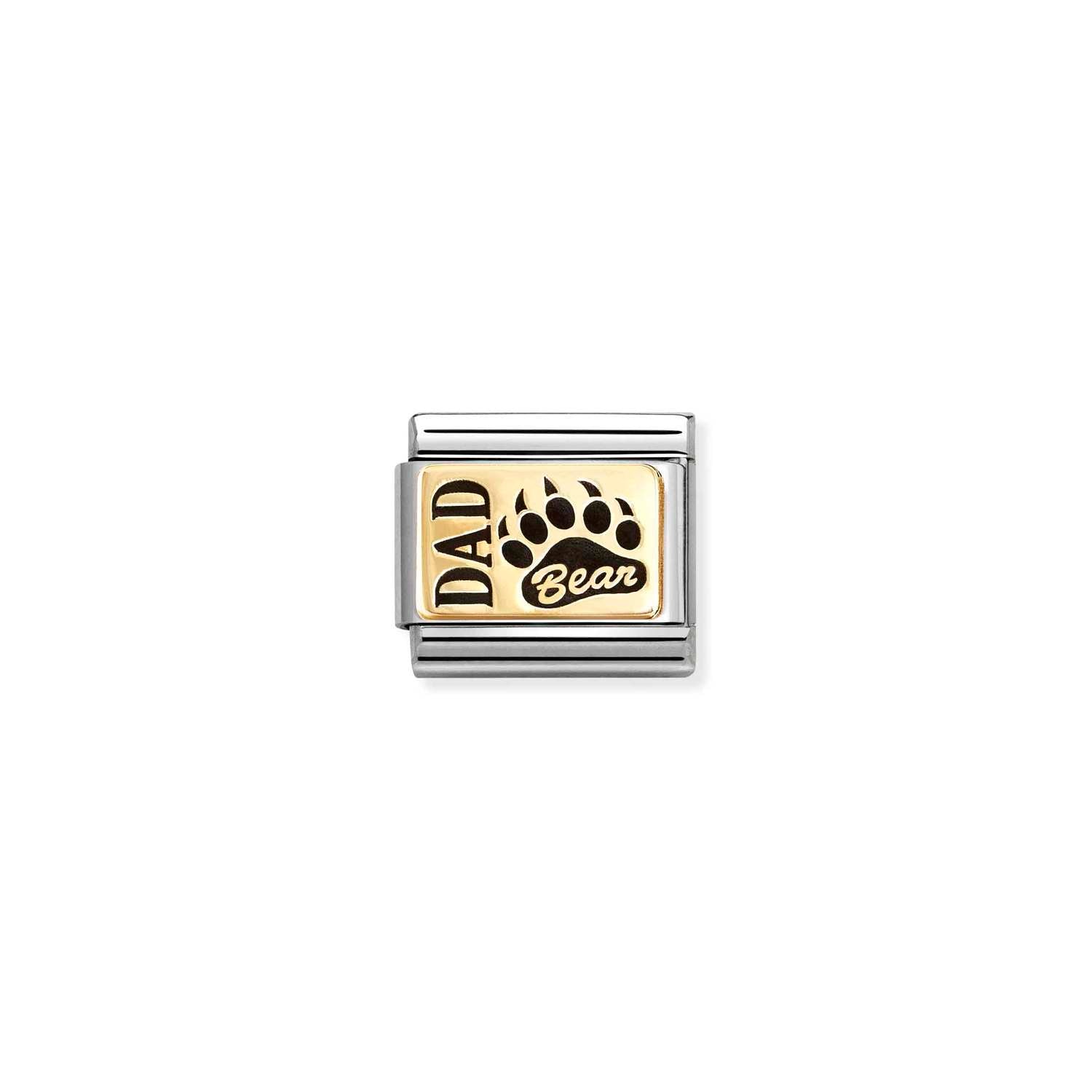 Nomination Classic Gold Dad bear Charm