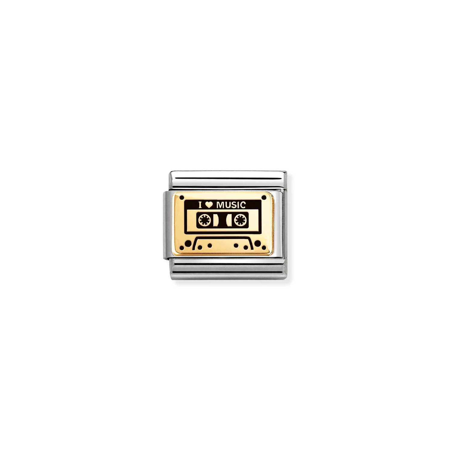Nomination Classic Gold Audio cassette Charm