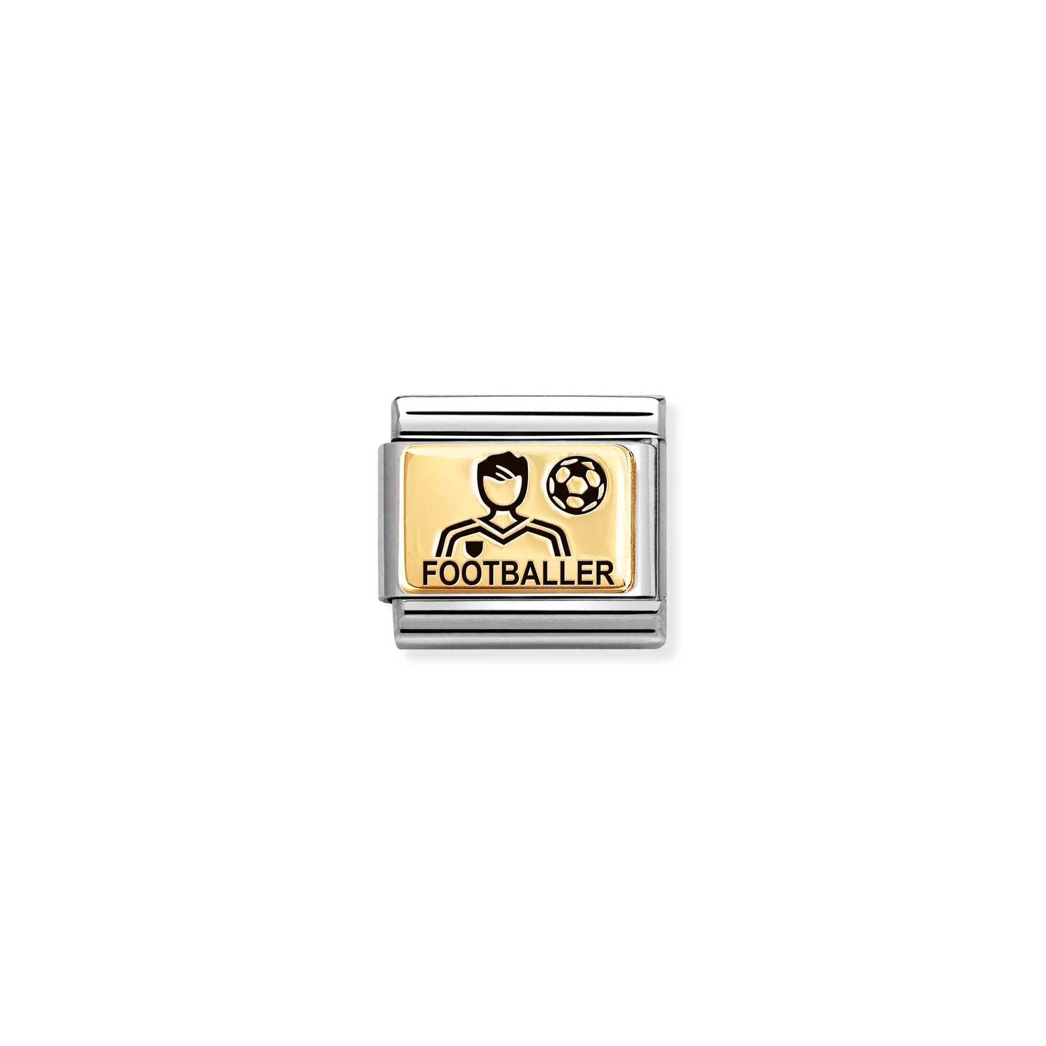 Nomination Classic Gold Man footballer Charm
