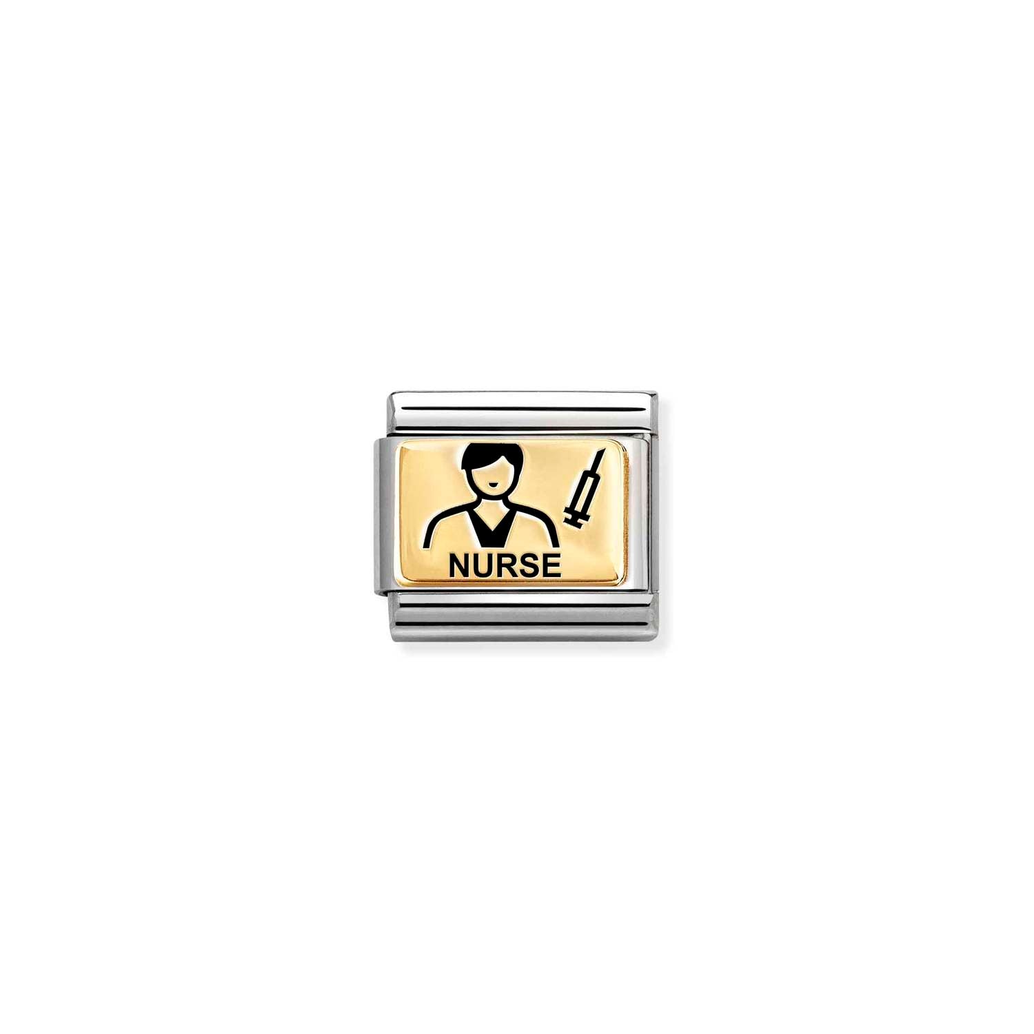 Nomination Classic Gold Man nurse Charm