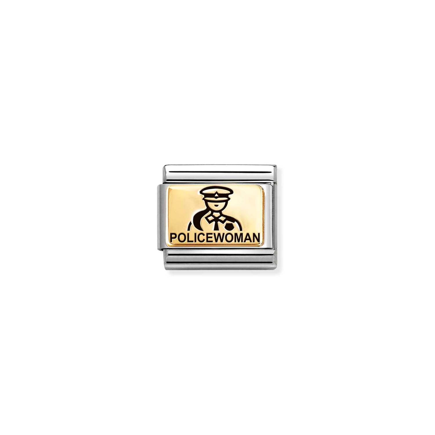 Nomination Classic Gold Policewoman Charm