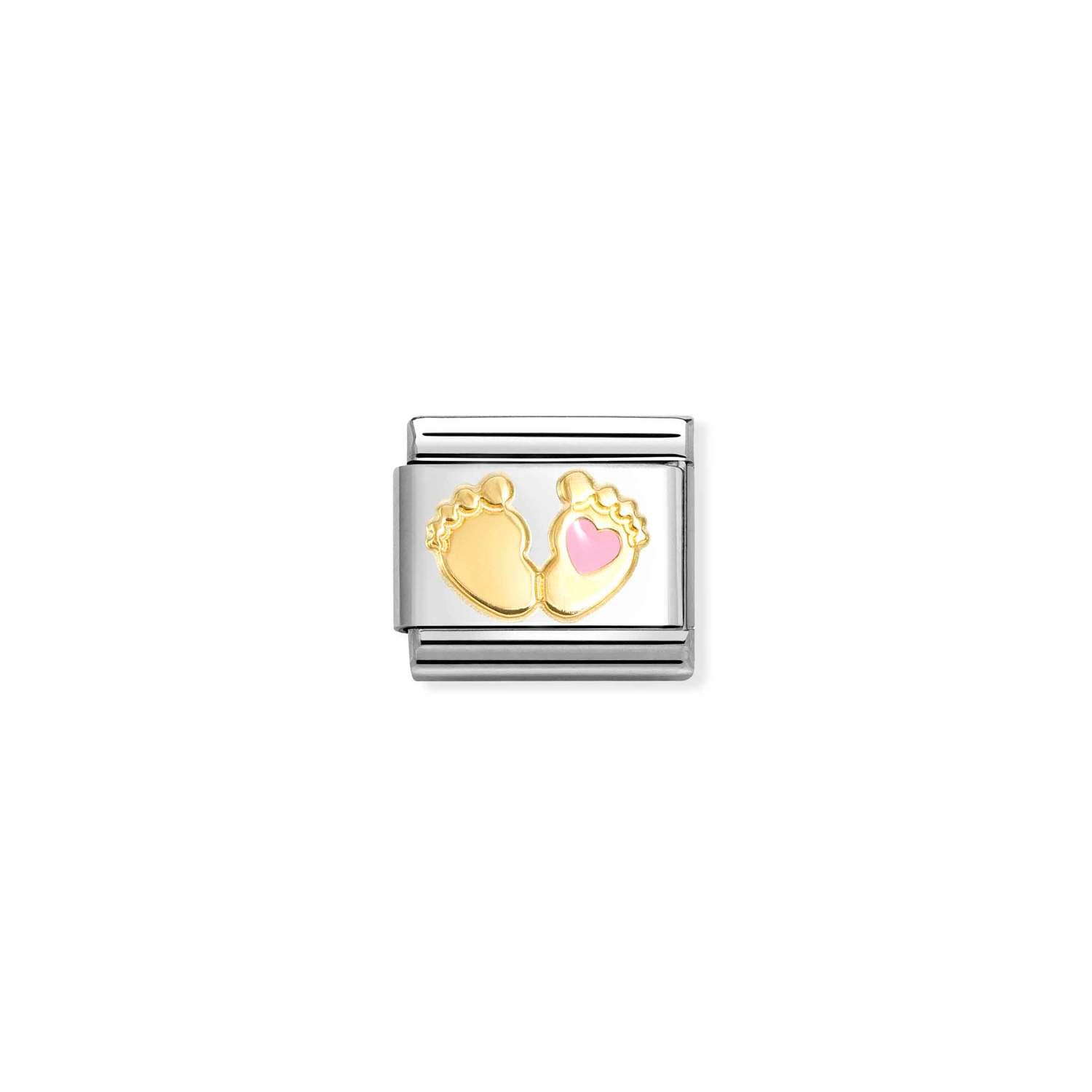Nomination Classic Gold PINK foot Charm