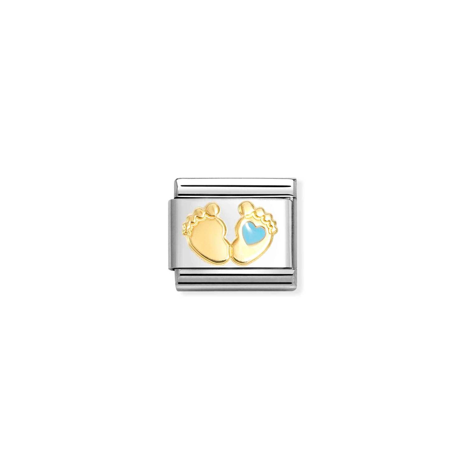 Nomination Classic Gold BLUE foot Charm