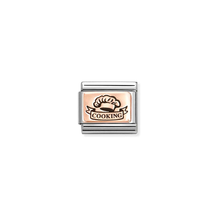 Nomination Classic PLATES 9ct Rose Gold Cooking Charm