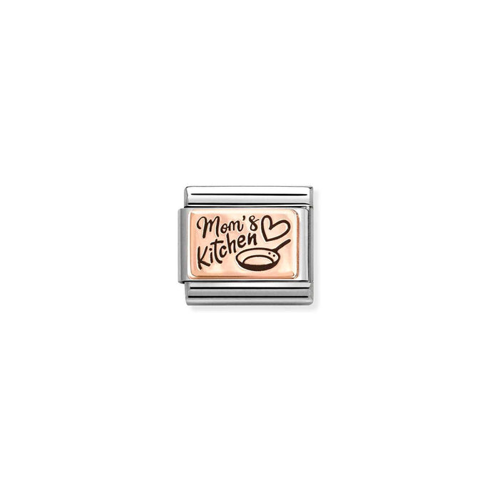 Nomination Classic PLATES 9ct Rose Gold Mom's Kitchen Charm