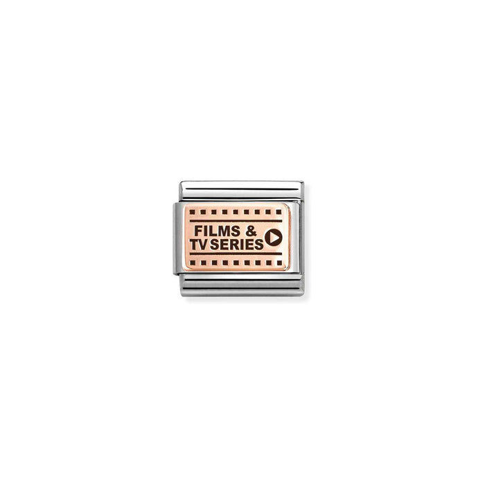 Nomination Classic PLATES 9ct Rose Gold Films and TV series Charm