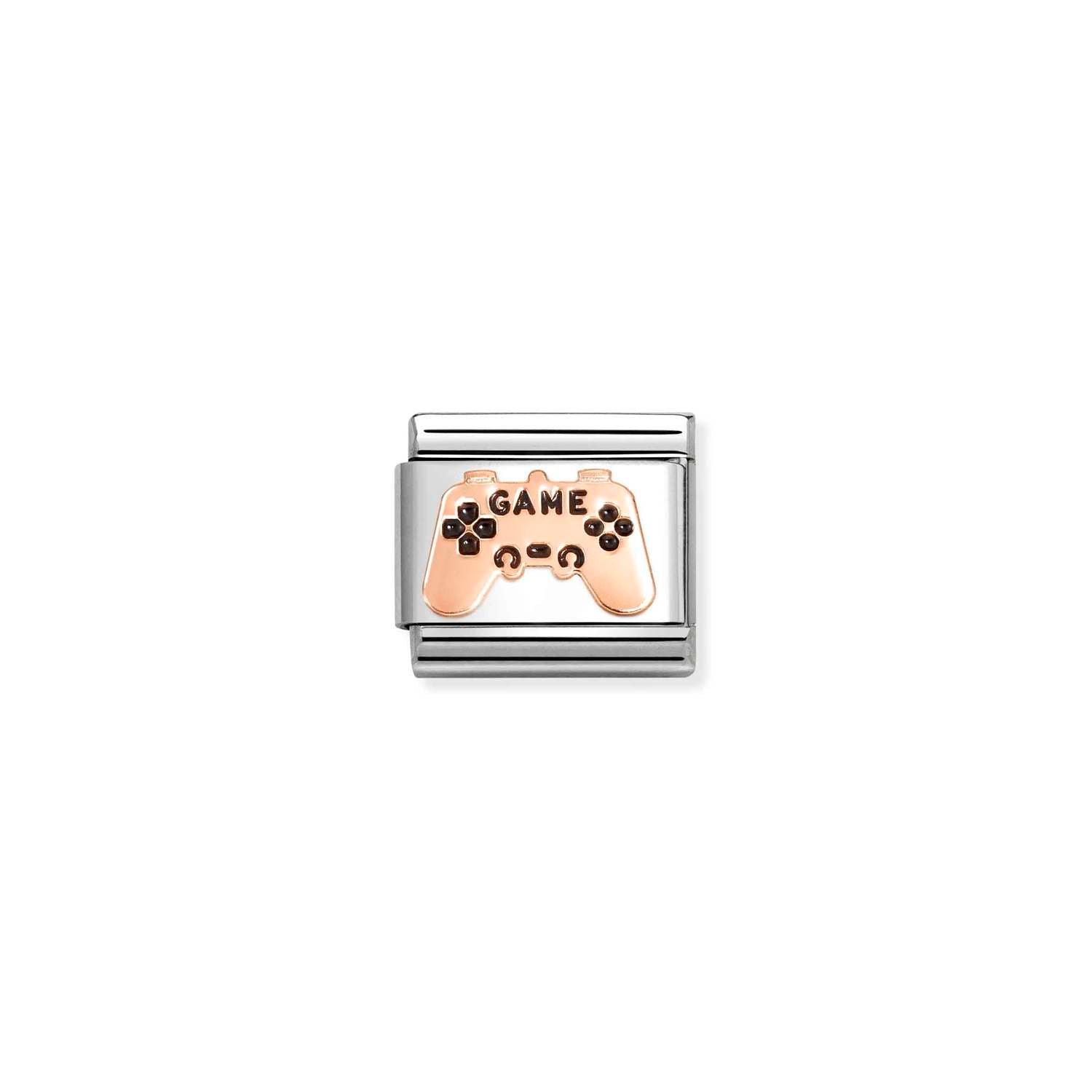Nomination Classic SYMBOLS 9ct Rose Gold Black controller Charm