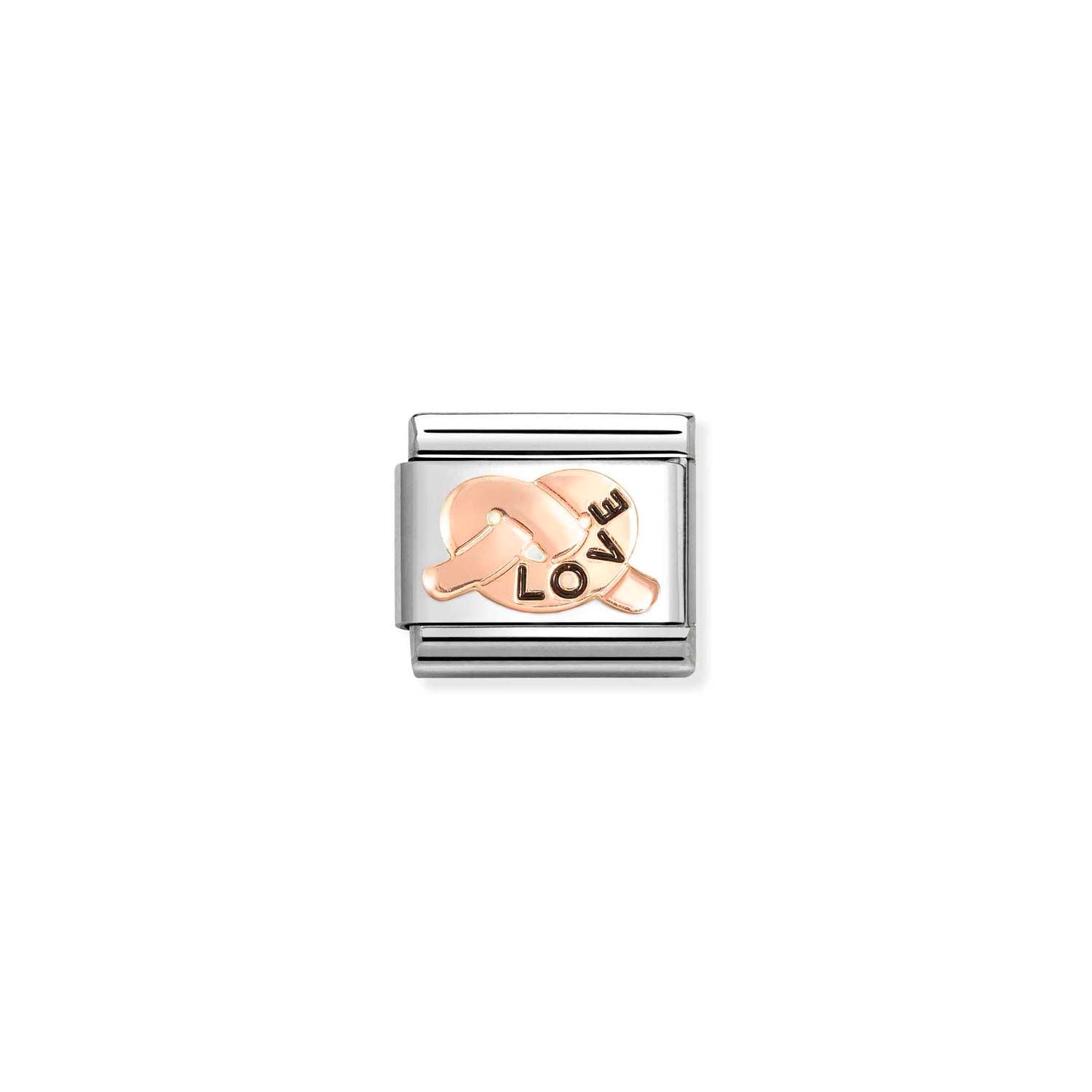 Nomination Classic SYMBOLS 9ct Rose Gold LOVE knot Charm