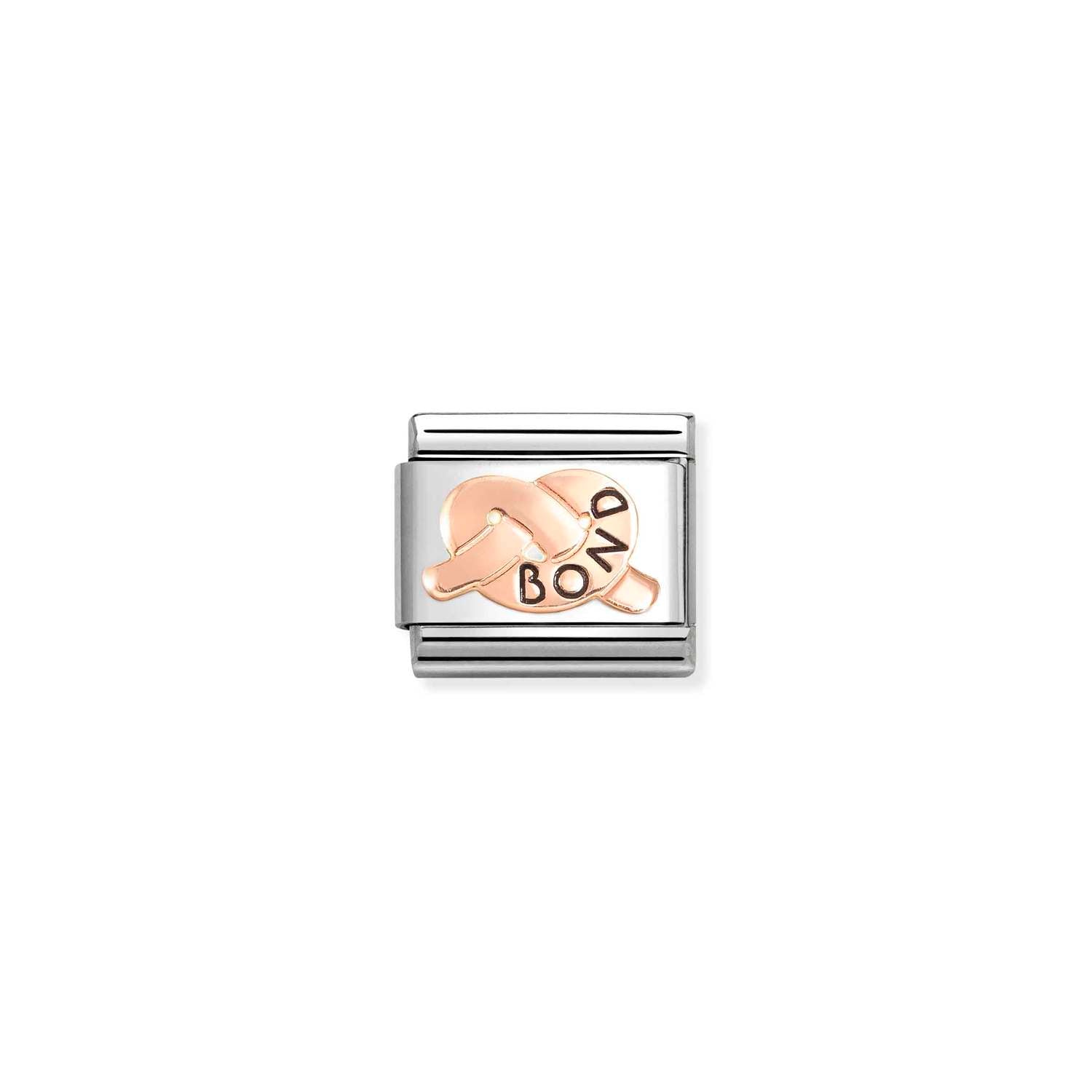 Nomination Classic SYMBOLS 9ct Rose Gold BOND knot Charm