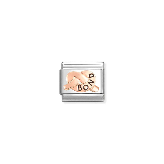 Nomination Classic SYMBOLS 9ct Rose Gold BOND knot Charm