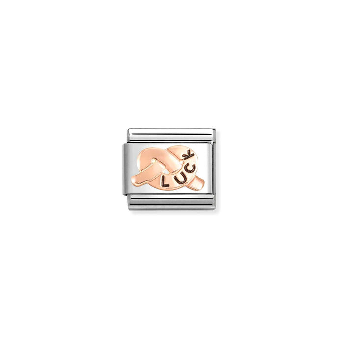 Nomination Classic SYMBOLS 9ct Rose Gold LUCK knot Charm