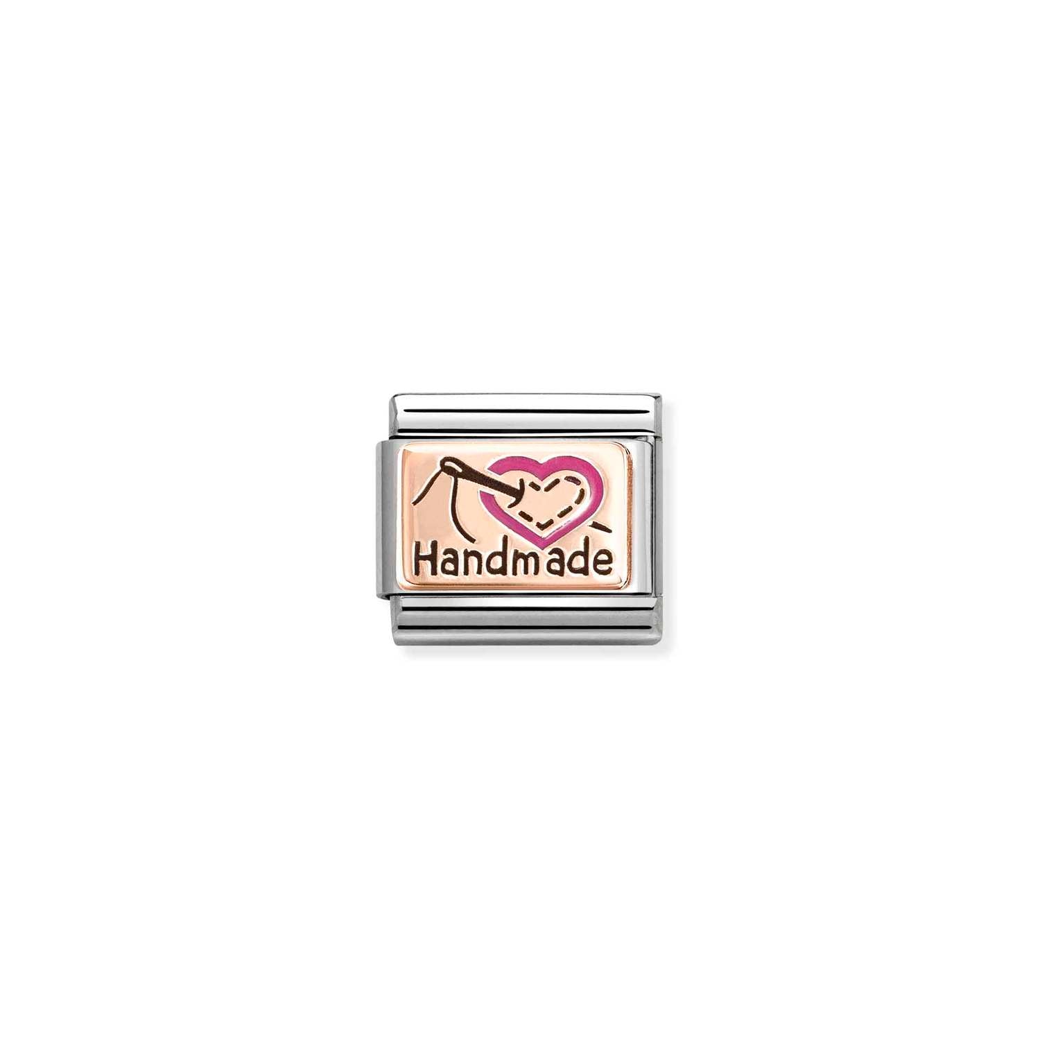 Nomination Classic PLATES 9ct Rose Gold Handmade Charm