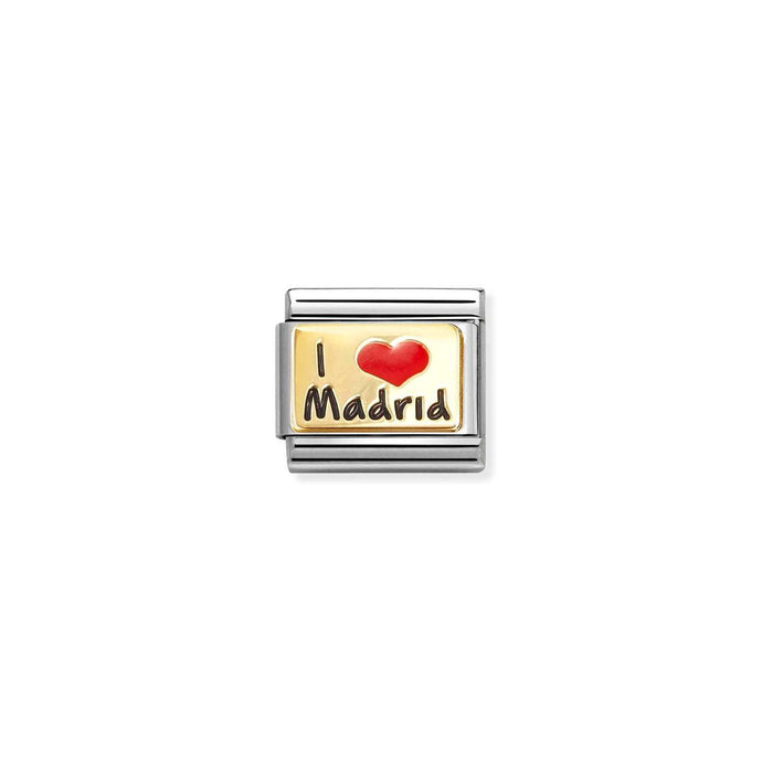 Nomination Classic Gold I love Madrid Charm