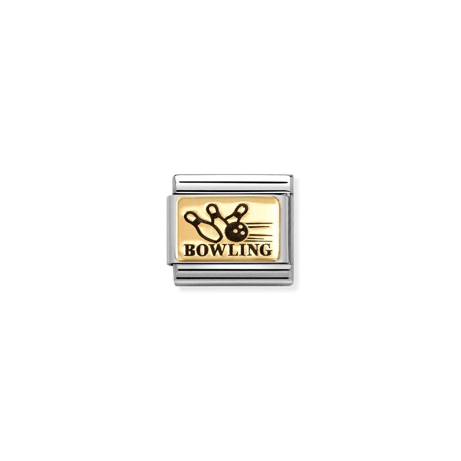 Nomination Classic Gold Bowling Charm