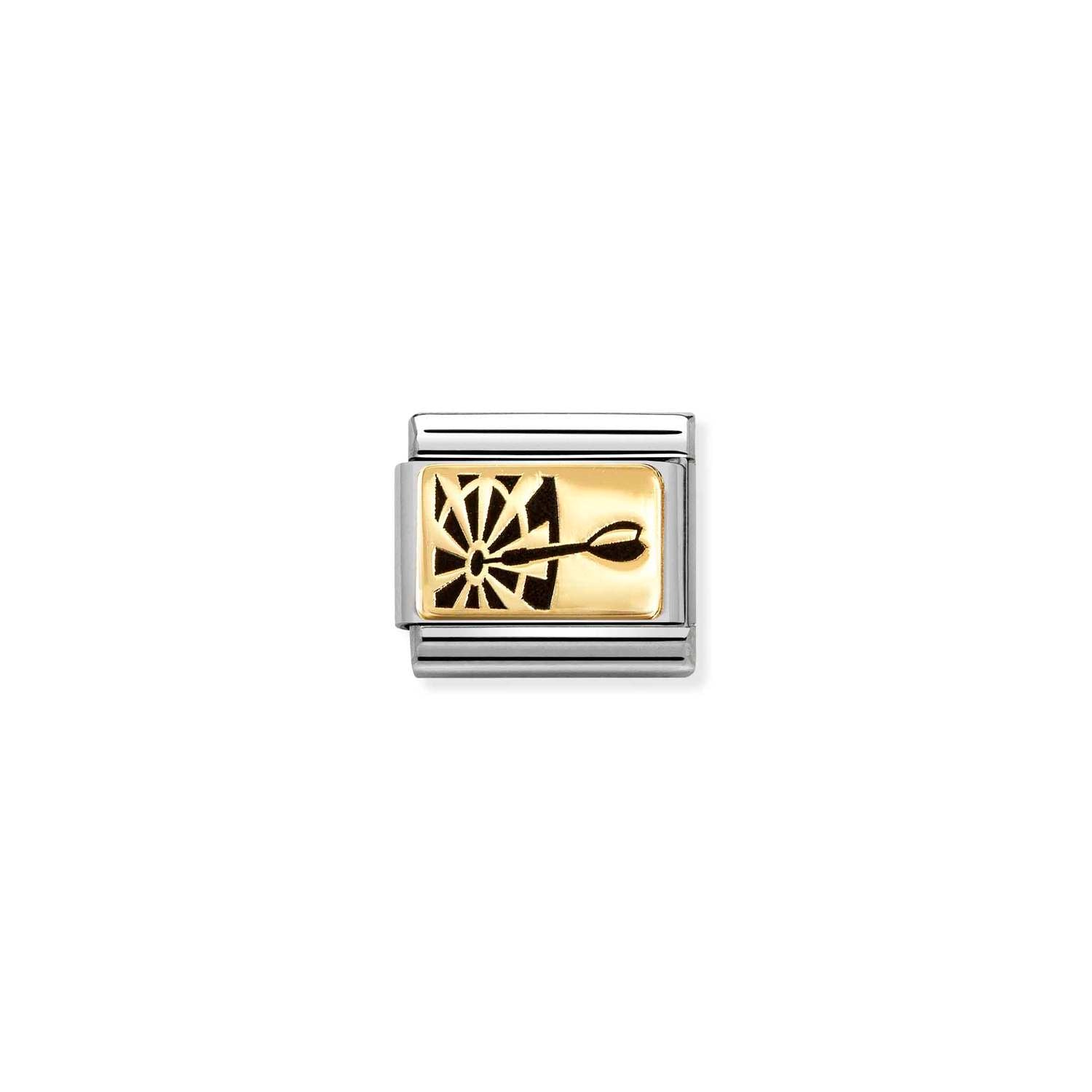 Nomination Classic Gold Darts Charm