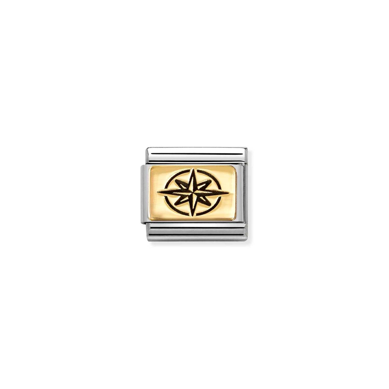 Nomination Classic Gold Wind rose Charm