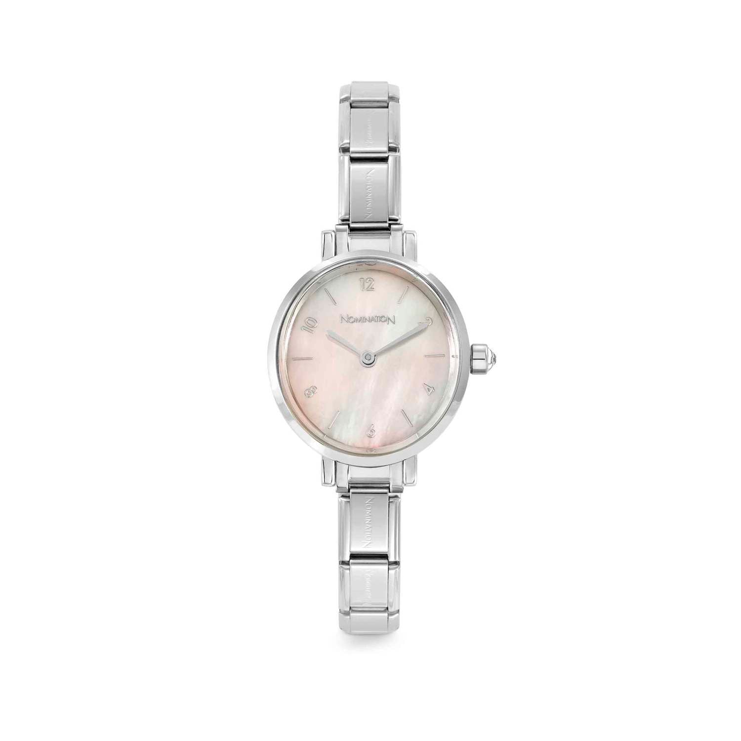 Nomination Paris Oval watch Pink Mother of pearl