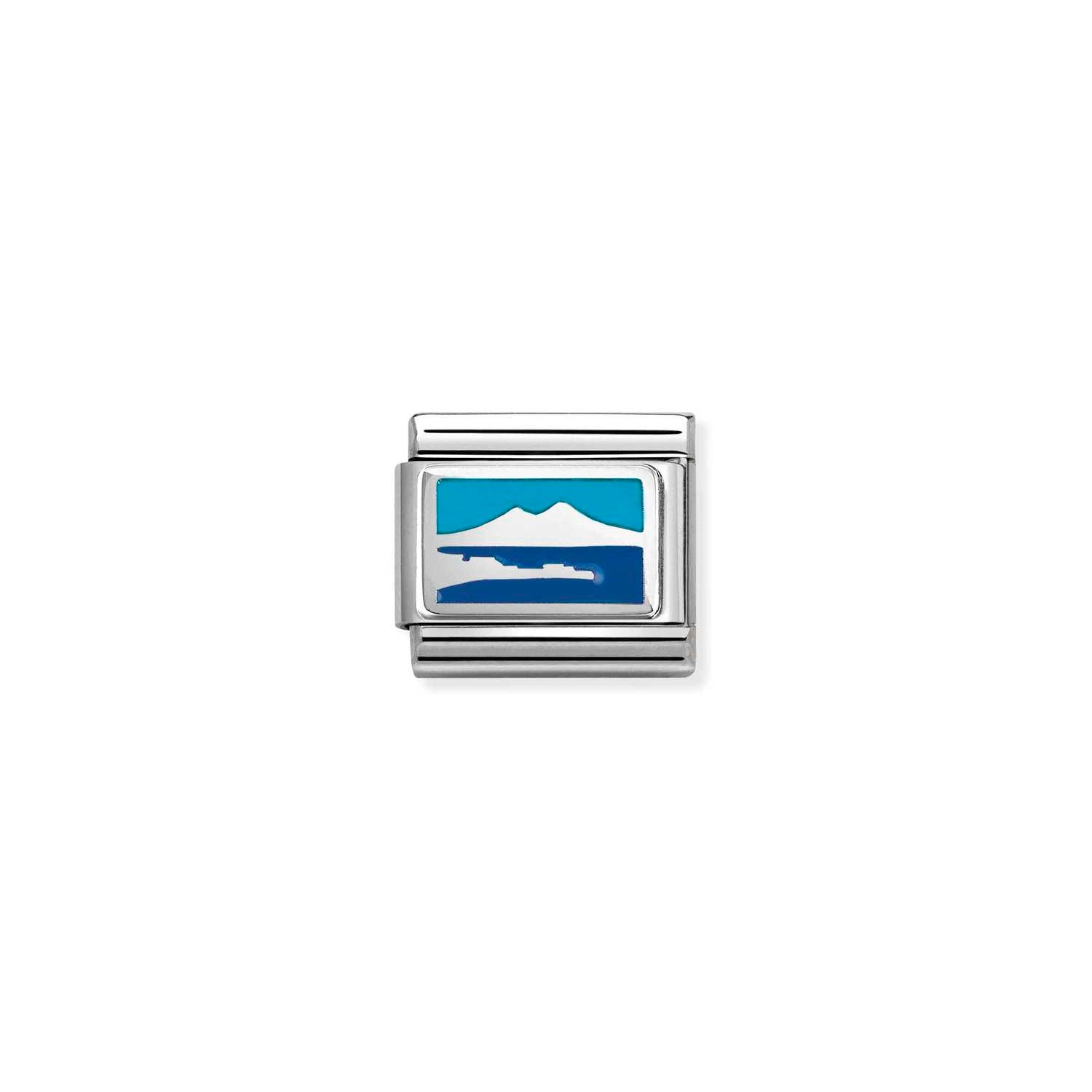 Nomination CL PLATES SYMBOLS in stainless steel, 925 sterling silver and enamel (41-41) Charm
