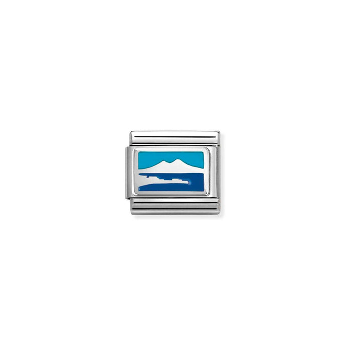 Nomination CL PLATES SYMBOLS in stainless steel, 925 sterling silver and enamel (41-41) Charm