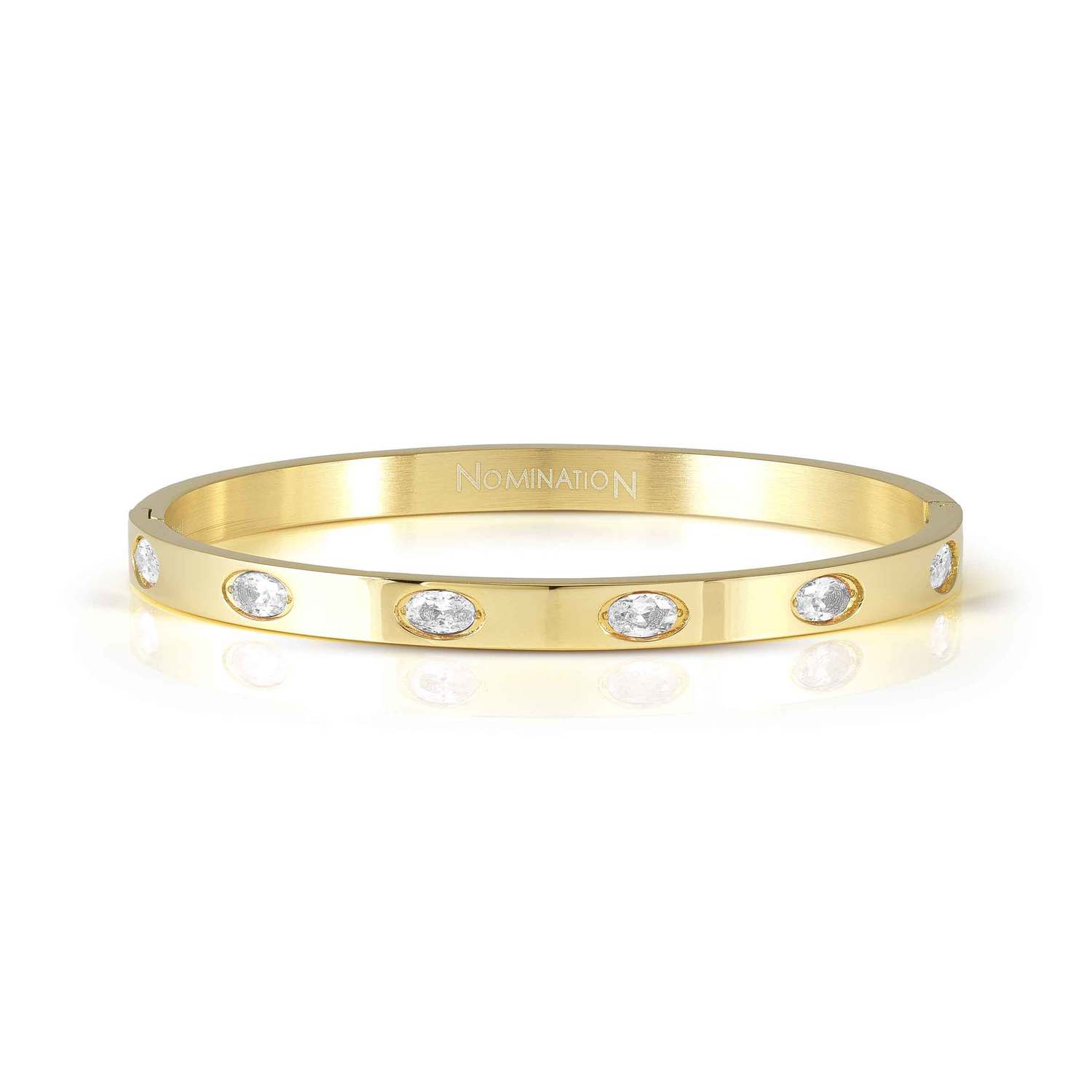 PRETTY BANGLES New Edition 6 oval Yellow gold