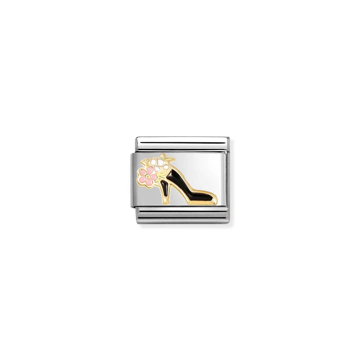 Nomination Classic Black Shoe with flower