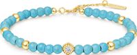 GOLD LAB CREATED TURQUOISE BRACELET