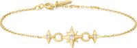 GOLD LINKED STAR BRACELET